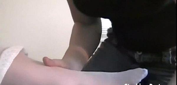  Fourway lesbian roommate foot fetish orgy